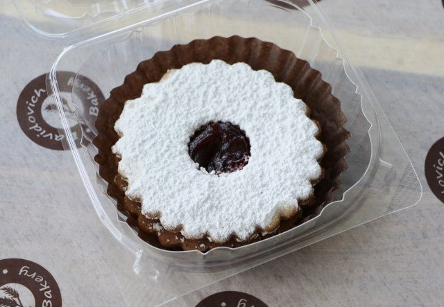 1 Big Linzer Tart Cookie - #shop_#cookiesDavidovich Bakery