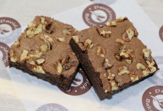 2 Walnut Brownies - #shop_#PastriesDavidovich Bakery