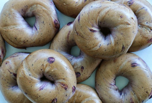 Blueberry Frozen Par Baked Bagels Case (5 Dozens) - #shop_#WholesaleDavidovich Bakery
