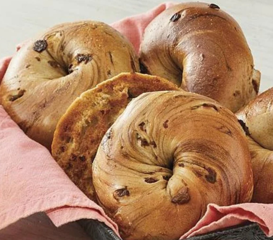 Cinnamon Raisin Frozen Par Baked Bagels Case (5 Dozens) - shop_WholesaleDavidovich Bakery