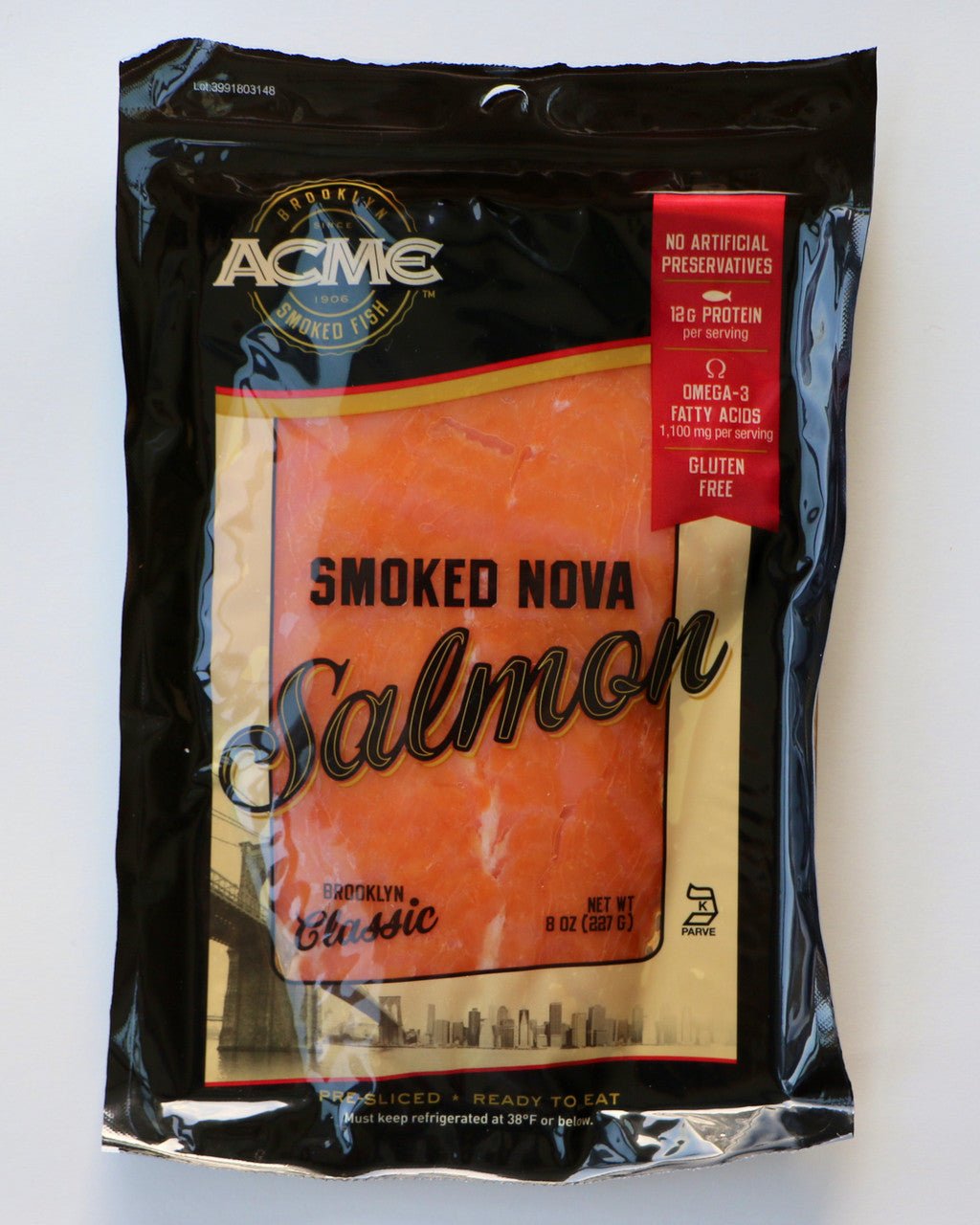 Lox (Smoked Salmon) 8 oz Package - #shop_#Salmon & Cream CheeseDavidovich Bakery