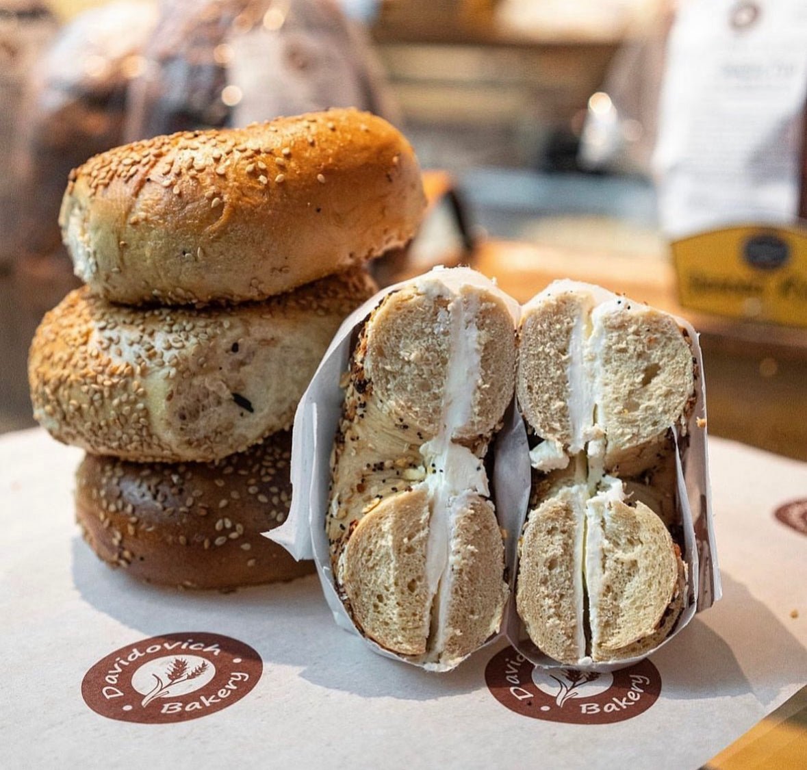 Sesame Frozen Par Baked Bagels Case (5 Dozen) - shop_WholesaleDavidovich Bakery