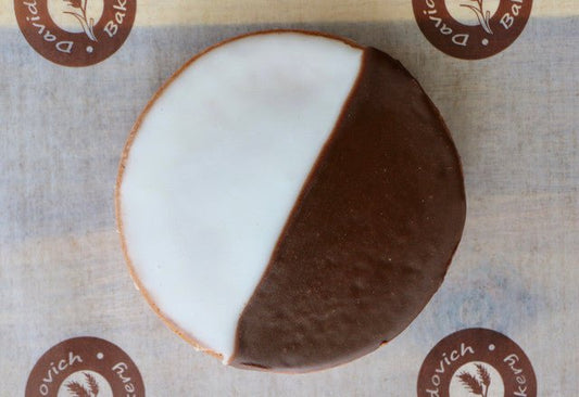 1 Big Black & White Cookie - #shop_#cookiesDavidovich Bakery
