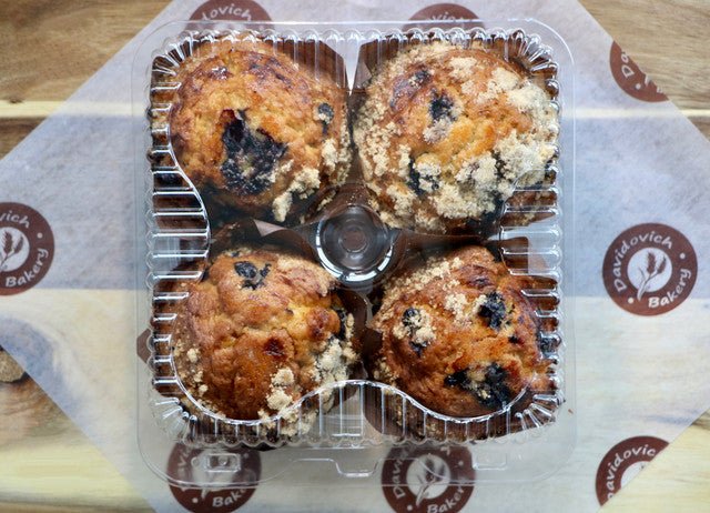 Blueberry Muffins 4 Pack - #shop_#MuffinsDavidovich Bakery