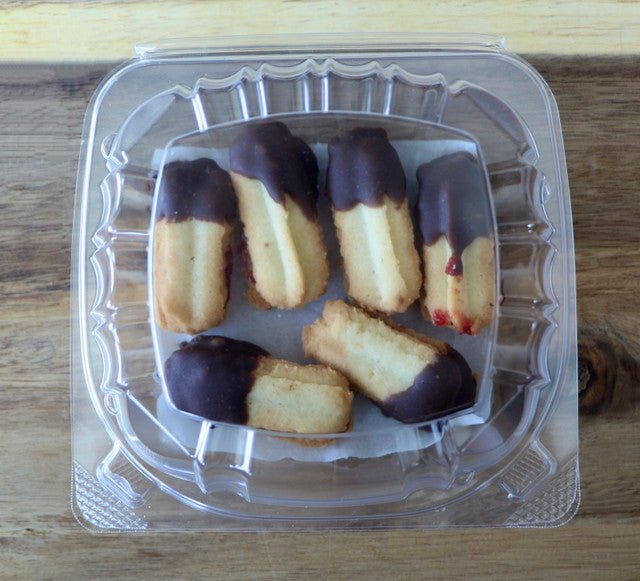 Chocolate Dipped Raspberry Filled Cookie Small Box 8oz - #shop_#cookiesDavidovich Bakery