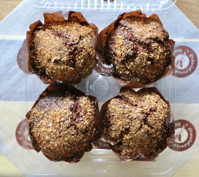 Honey Raisin Bran Muffins 4 pack - #shop_#MuffinsDavidovich Bakery