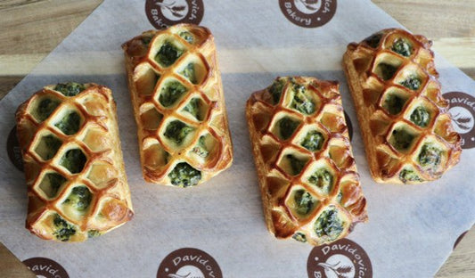 Large Butter Spinach Feta Savory Croissants 4 Pieces - #shop_#savory pastriesDavidovich Bakery