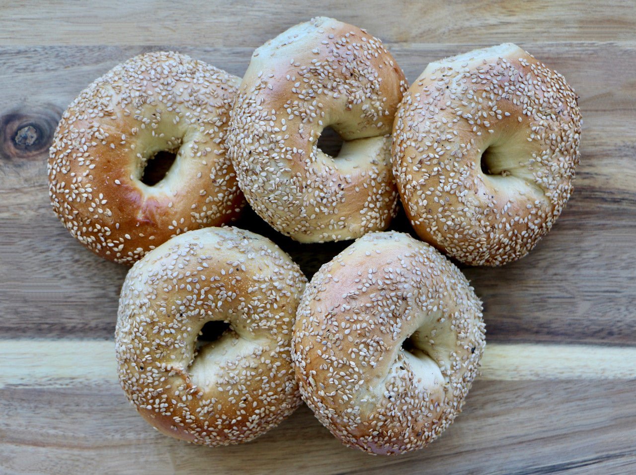 Sesame Bagel 5 pack - #shop_#NYC Fresh DeliveryDavidovich Bakery