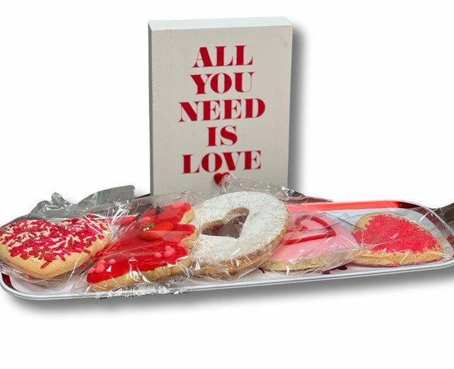 Variety of 5 Big Valentine's Cookie Box - #shop_#cookiesDavidovich Bakery
