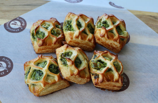 Small Butter Spinach Feta Savory Croissant 6 Pieces