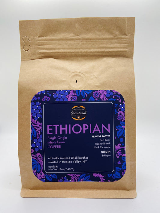Ethiopian Single Origin Whole Bean Coffee 12oz